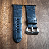 Belly Crocodile Strap in Slate Grey