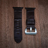 Belly Crocodile Strap in Dark Brown