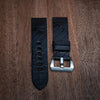 Hornback/Belly Crocodile Strap in Black