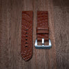 Hornback Crocodile Strap in Burnt Orange