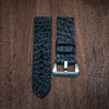 Hornback Crocodile Strap in Matte Gray