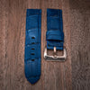 Belly Crocodile Strap in Blue